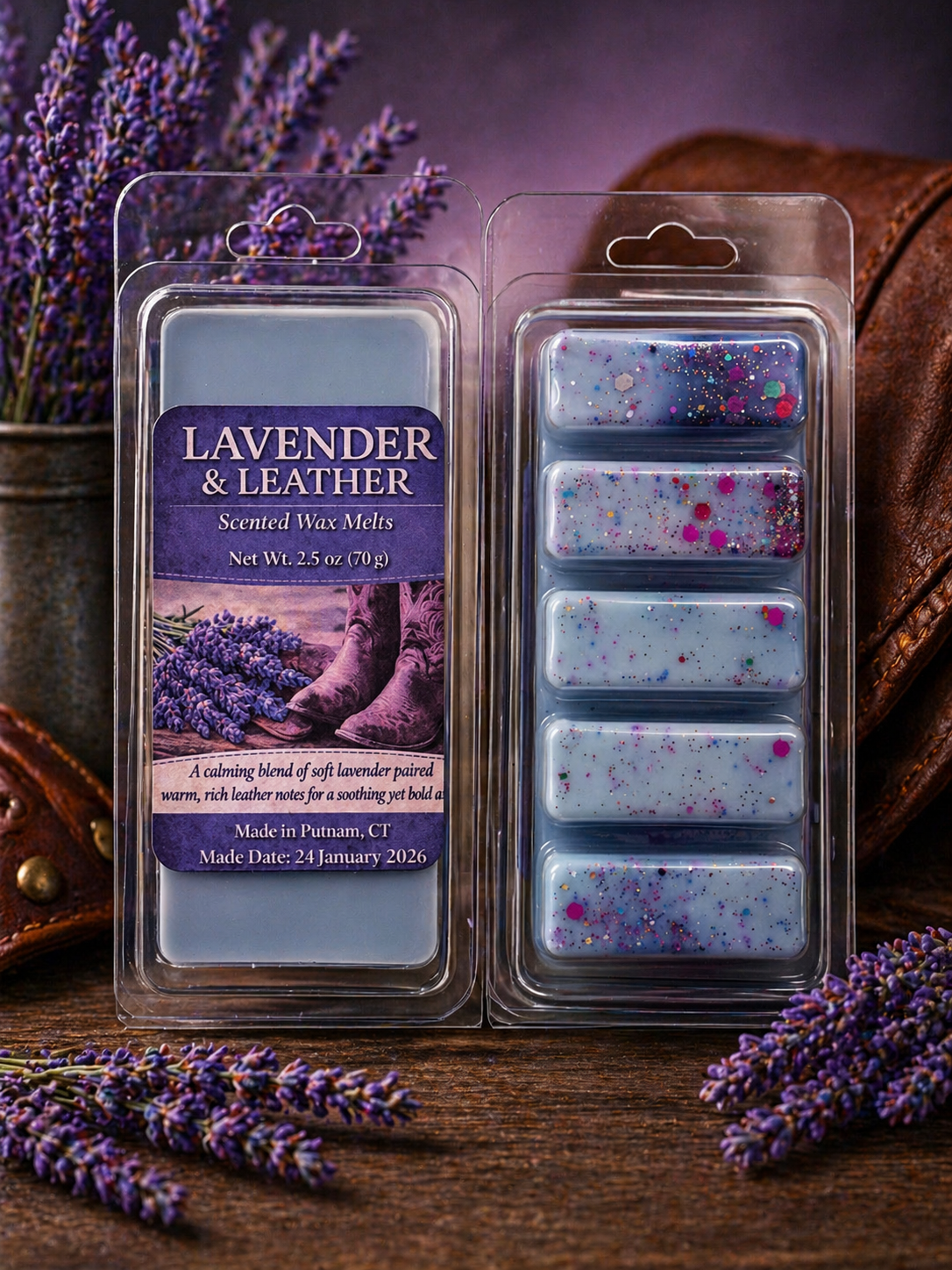 Lavender & Leather